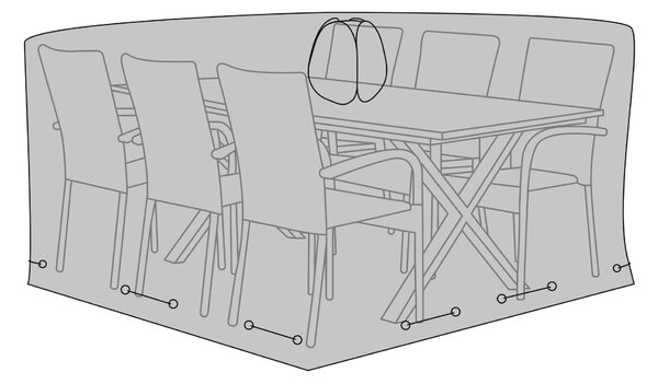 Husă pentru mobilier de grădină Lvasalia 5 (negru). 1146460
