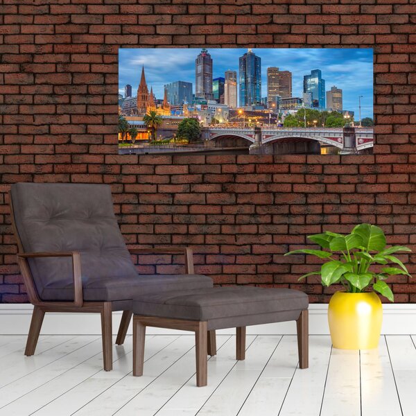 Tablou cu orașul Melbourne (120x50 cm)