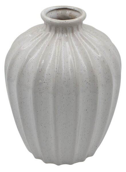 Vază decorativă din porțelan albă 20x14cm