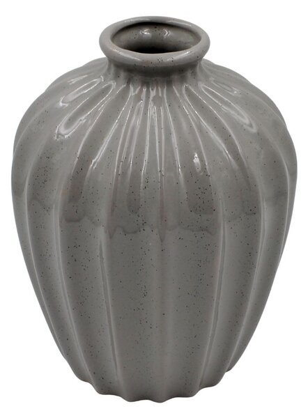 Vază decorativă din porțelan gri 20x14cm