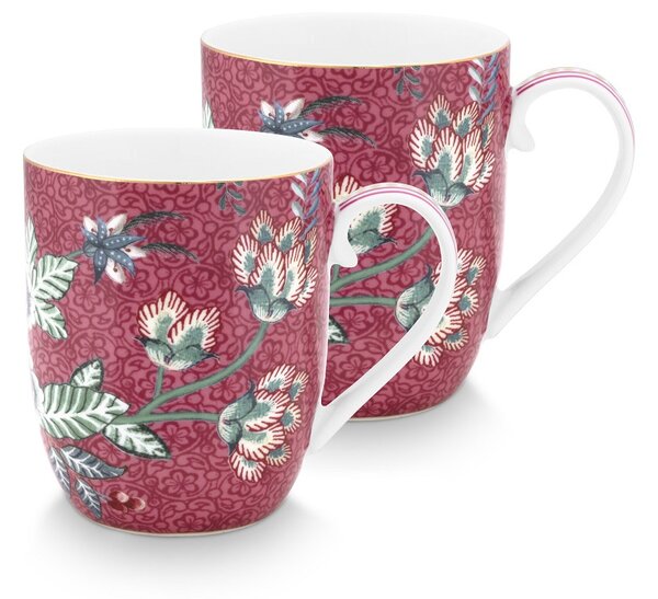 Set 2 cești din porțelan, Pip Studio, 145ml, colecția Flower Festival