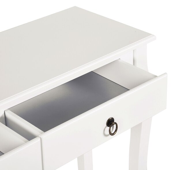 HOMCOM Consolă pentru Hol cu Raft Depozitare și Design Modern, 100x33x75 cm, Alb | Aosom Romania