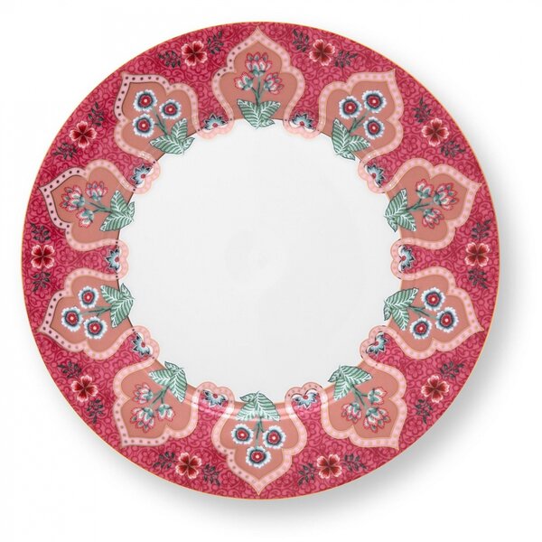 Farfurie din porțelan, Pip Studio, Pink, 21cm, colecția Flower Festival