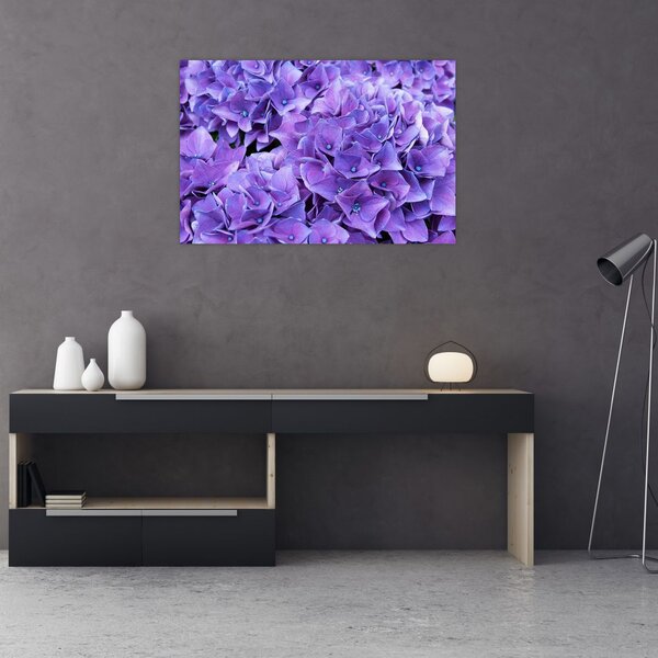 Tablou cu flori violete (90x60 cm)