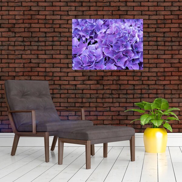 Tablou cu flori violete (70x50 cm)