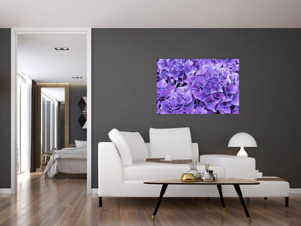 Tablou cu flori violete (90x60 cm)