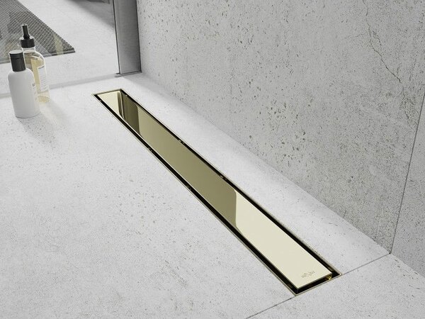 Mexen Flat M13 mască 2în1 pentru scurgere liniară 50 cm, auriu - 1519050