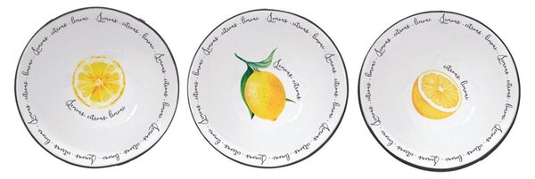 Set 3 boluri porțelan 10cm Amalfi