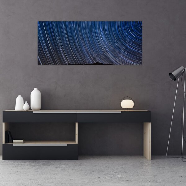 Tablou cu stele noaptea și cerul (120x50 cm)