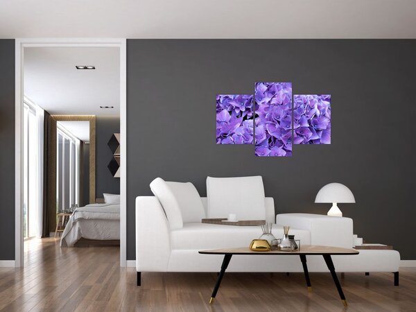 Tablou cu flori violete (90x60 cm)