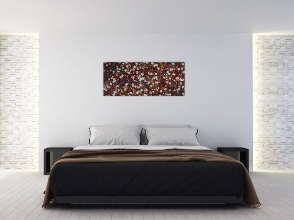 Tablou cu floare de nu mă uita (120x50 cm)