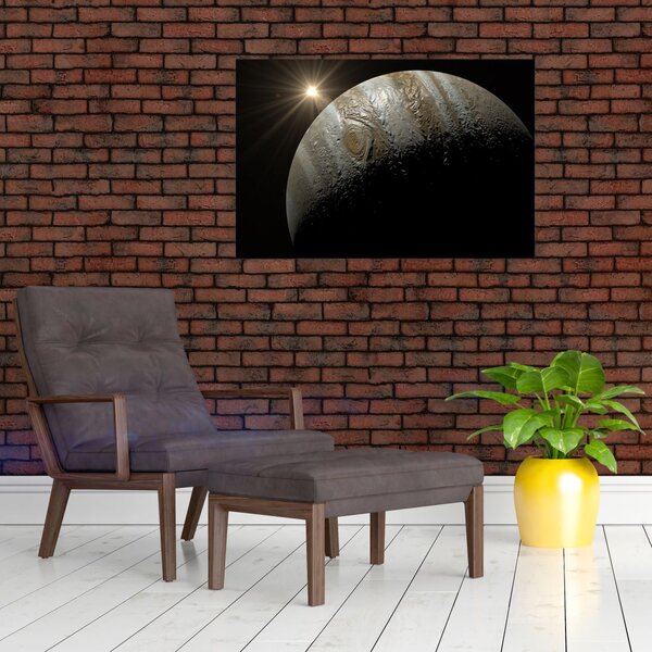 Tablou cu planetă în cosmos (90x60 cm)