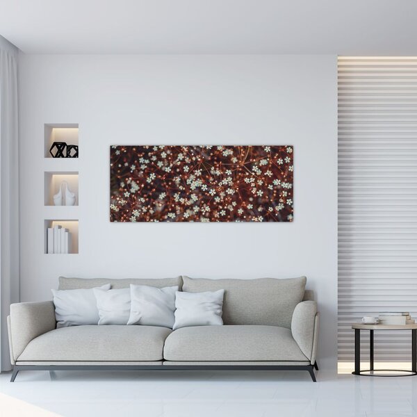 Tablou cu floare de nu mă uita (120x50 cm)