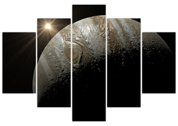 Tablou cu planetă în cosmos (150x105 cm)