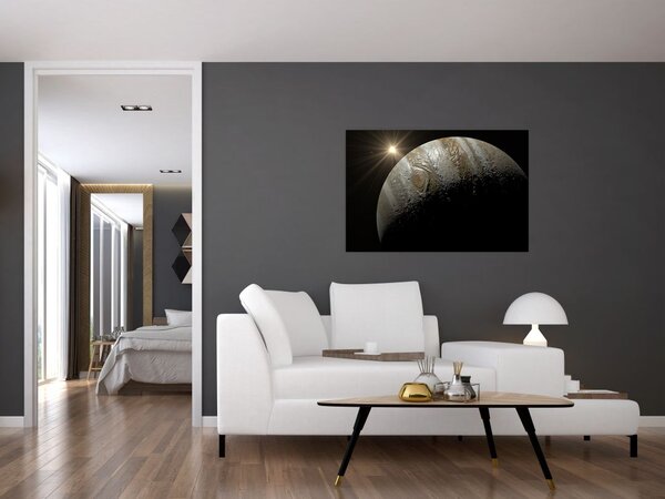 Tablou cu planetă în cosmos (90x60 cm)