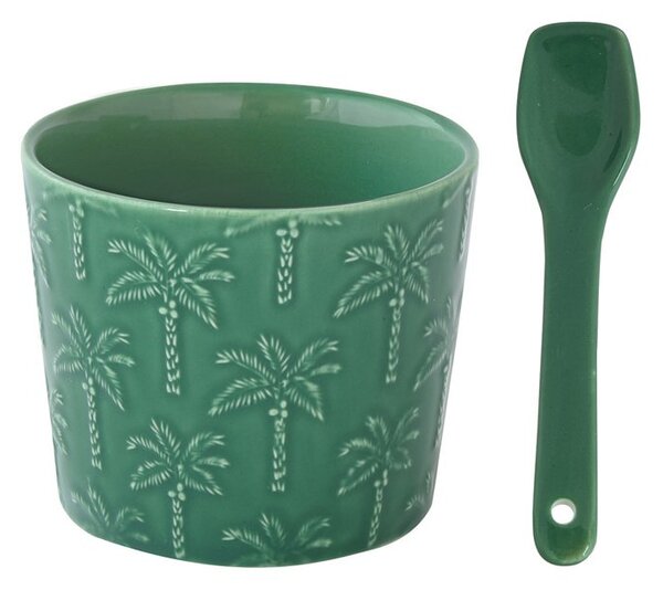 Set porțelan bol cu linguriță Tropicana