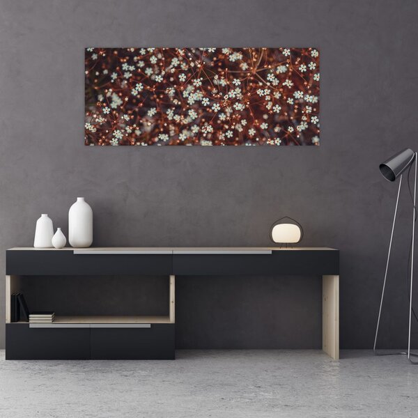 Tablou cu floare de nu mă uita (120x50 cm)
