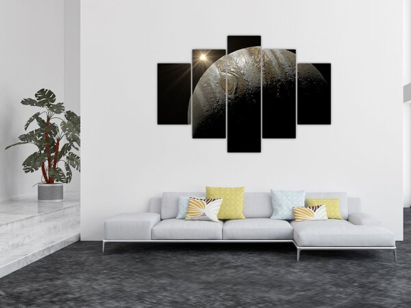 Tablou cu planetă în cosmos (150x105 cm)