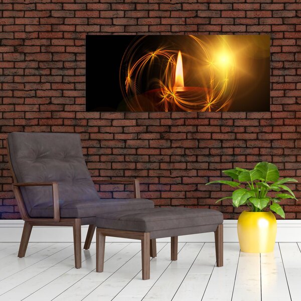 Tablou cu lumânare (120x50 cm)