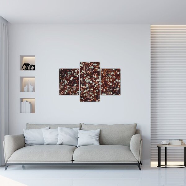 Tablou cu floare de nu mă uita (90x60 cm)