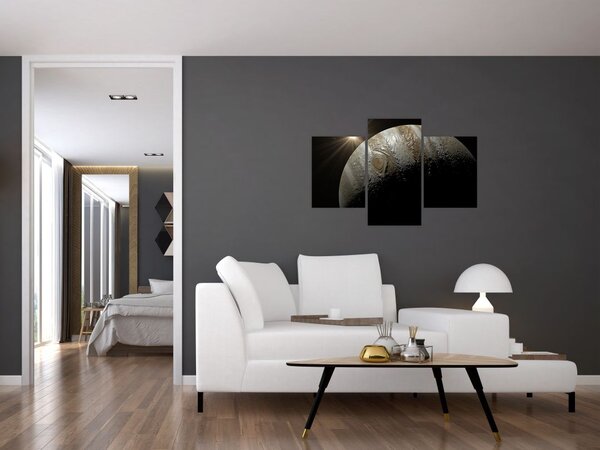 Tablou cu planetă în cosmos (90x60 cm)