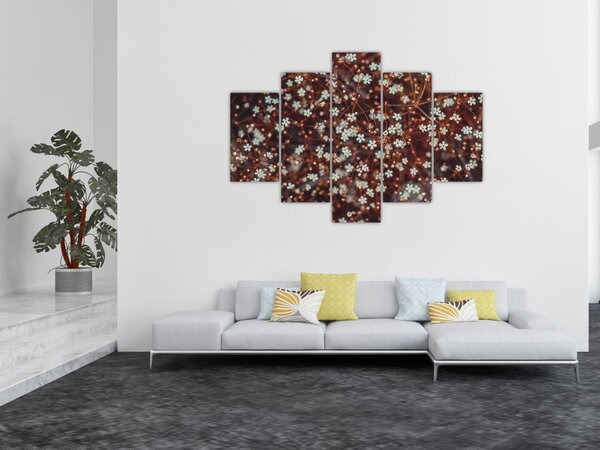 Tablou cu floare de nu mă uita (150x105 cm)