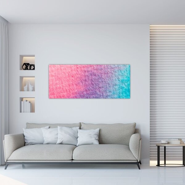 Tablou cu textură colorată (120x50 cm)