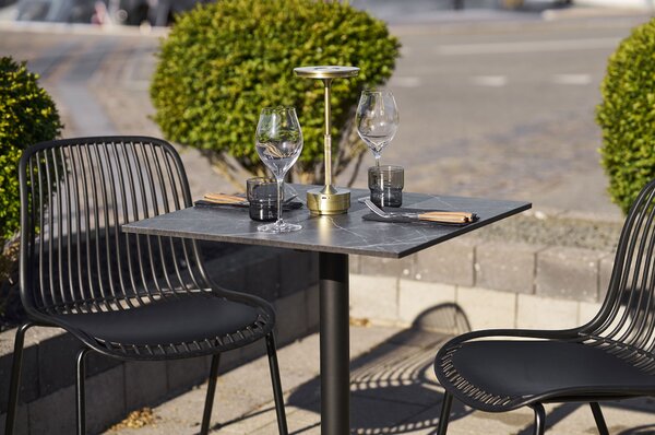 Masă bistro Bsamira 3 (gri + negru). 1146533