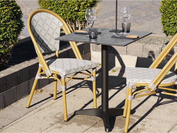 Masă bistro Bsamira 3 (gri + negru). 1146533