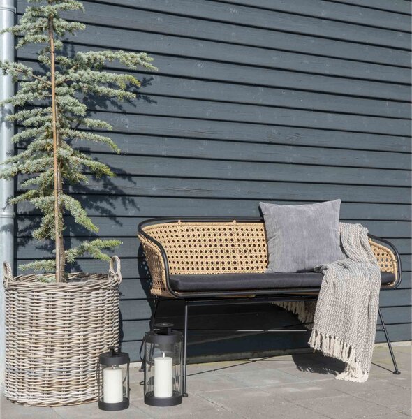 Set de 4 ghivece de flori din răchită Craveria (natural). 1146564
