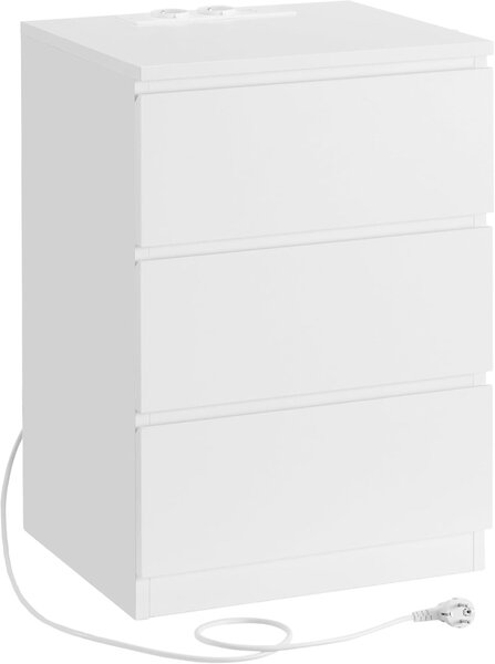 Noptiera, Vasagle, Alb, LET631W14V1, 35 x 40 x 59 cm