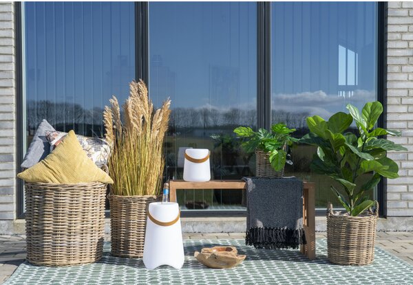 Set de 4 ghivece de flori din răchită Craveria (natural). 1146564