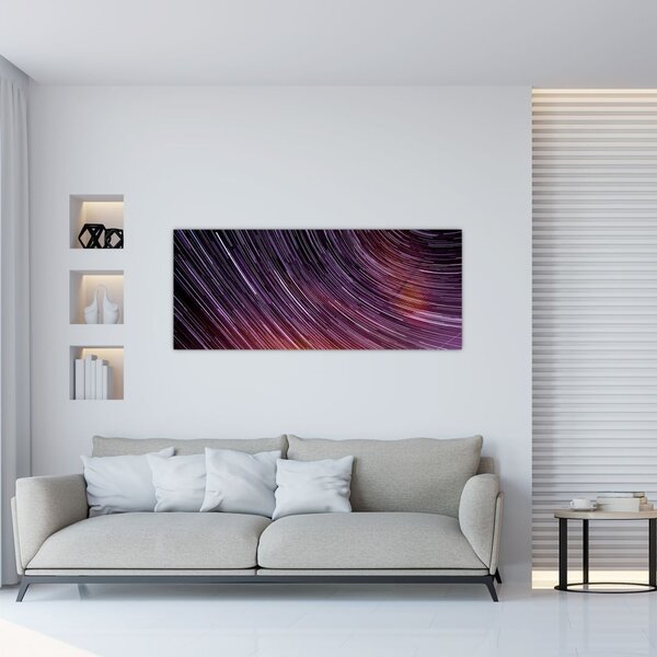 Tablou cu stele șterse pe cer (120x50 cm)