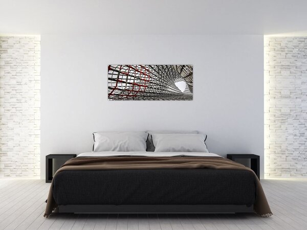 Tablou cu construcție din fier (120x50 cm)
