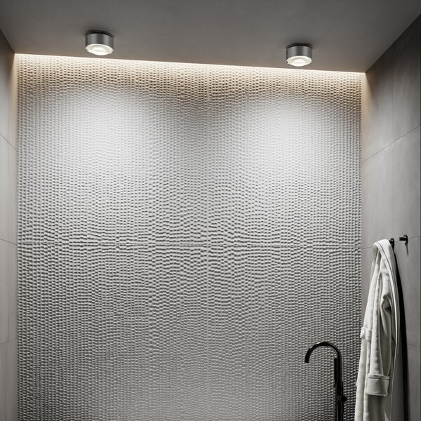 Top Light Plafonieră Puk Meg Maxx Plus, nichel mat, G9, reglabil, Gri, Hol, Metal, Modern