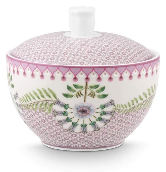 Zaharniță porțelan, Pip Studio, Tiles Lilac, 300 ml, colecția Lily&Lotus