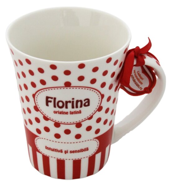 Cană din porțelan personalizată Florina