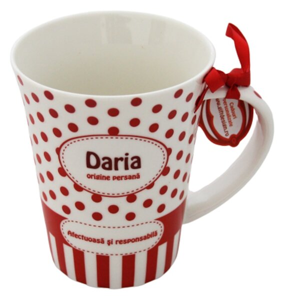 Cană din porțelan personalizată Daria