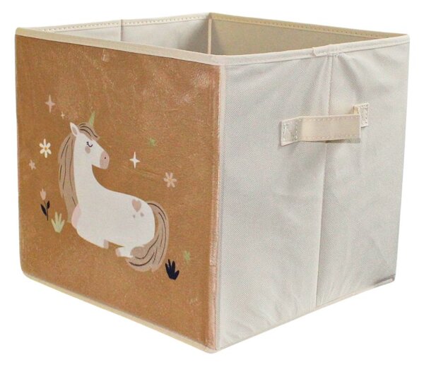 Cutie depozitare unicorn crem 30×30 cm