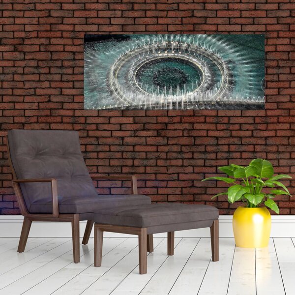 Tablou cu fântănă arteziană (120x50 cm)