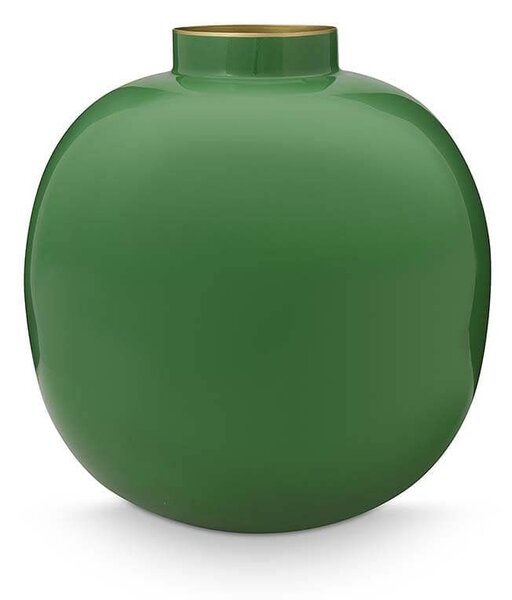Vaza decorativă, din metal, Green, 23cm, Pip Studio