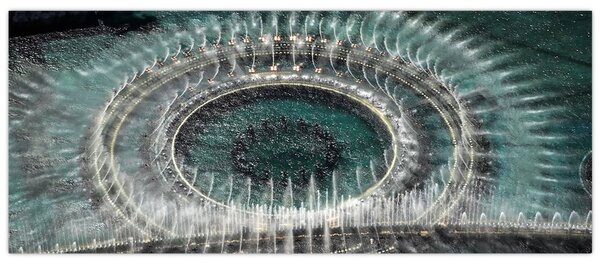 Tablou cu fântănă arteziană (120x50 cm)