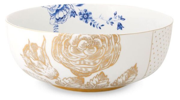 Bol din porțelan, Pip Studio, White, 23 cm, colecția Royal White