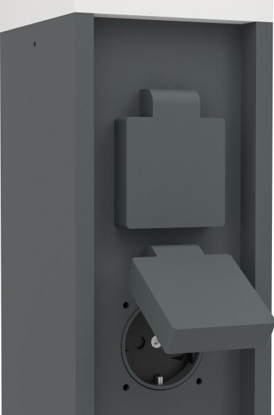 Eglo 901032 - Lampă de exterior cu 2 prize PARK, 1xE27/25W/230V, IP54, antracit
