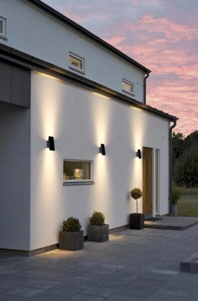 Viking - Aplică solară de perete LED dimabilă, 1,5W, 3,7V, IP65, 4000K, 2000 mAh
