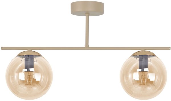 Kaja Felix lampă de tavan 2x10 W chihlimbar-bej K-5781