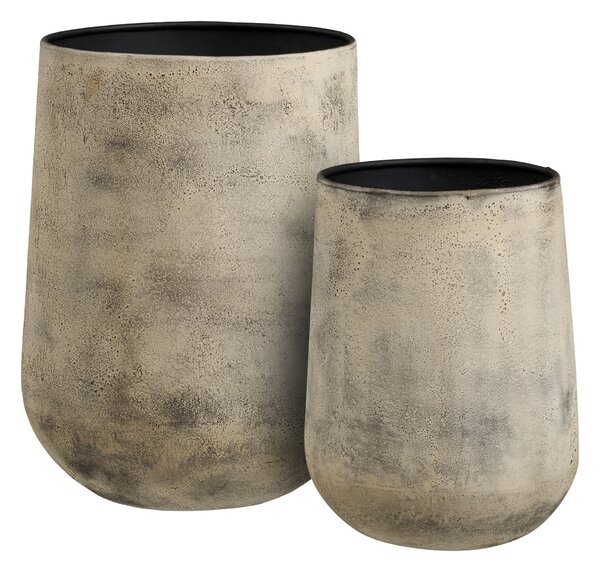 Set de 2 ghivece de flori Hiamiraina 3 (bej antic). 1146599