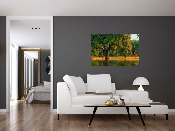 Tablou cu girafe în natură (90x60 cm)