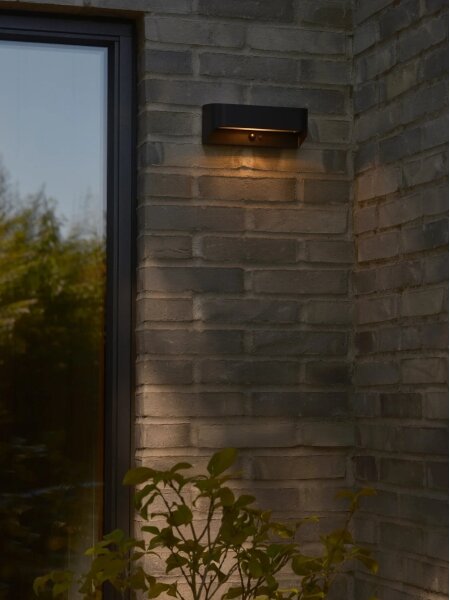Nordlux - Lampă solară LED cu senzor MARCELLIO, LED/5W/5V, IP54, negru