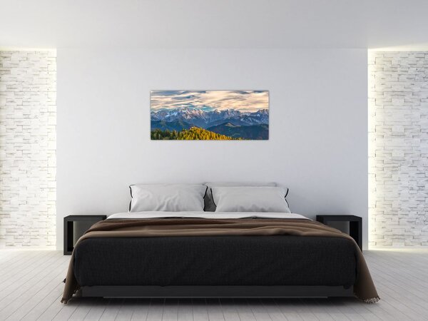 Tablou - panorama montană (120x50 cm)